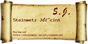 Steinmetz Jácint névjegykártya